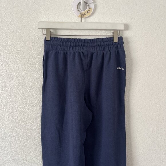 Allbirds R&R High Rise Fleece Jogger Sweatpants Navy Size Small - Picture 8 of 9